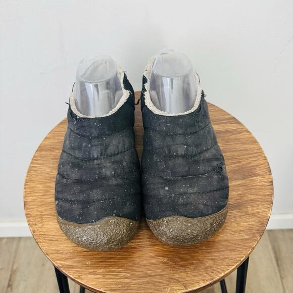 Keen Howser II Black Fur Lined Textile Slipper Women’s Size 7.5 - Picture 3 of 11